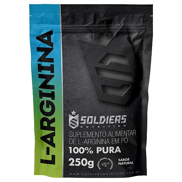 Arginina 250g - 100% Puro Importado - Soldiers Nutrition