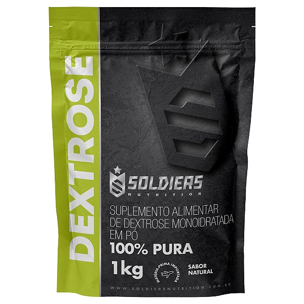 Dextrose 1Kg - 100% Puro Importado - Soldiers Nutrition
