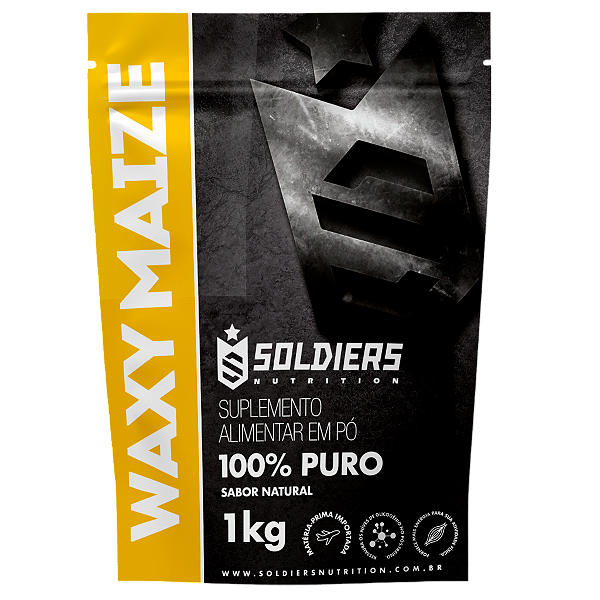 Waxy Maize 1Kg - 100% Puro Importado - Soldiers Nutrition