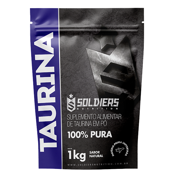 Taurina 1Kg - 100% Pura Importada - Soldiers Nutrition