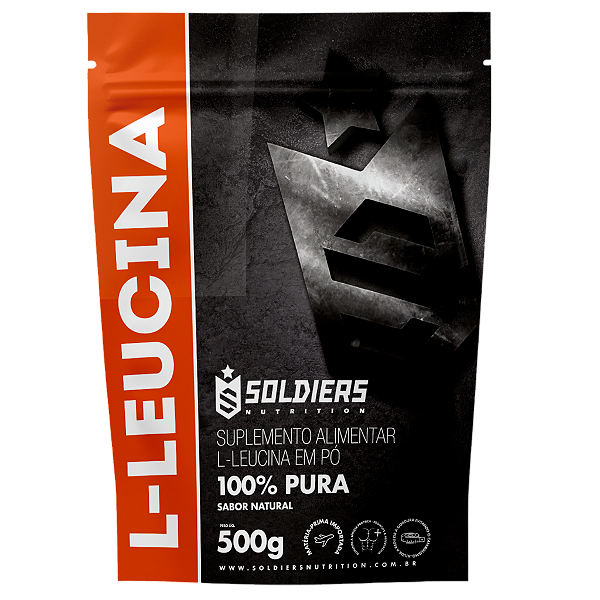 L - Leucina 500g - 100% Pura Importada - Soldiers Nutrition