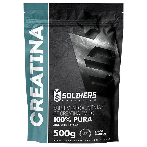 Creatina Monohidratada 500g - 100% Pura Importada - Soldiers Nutrition