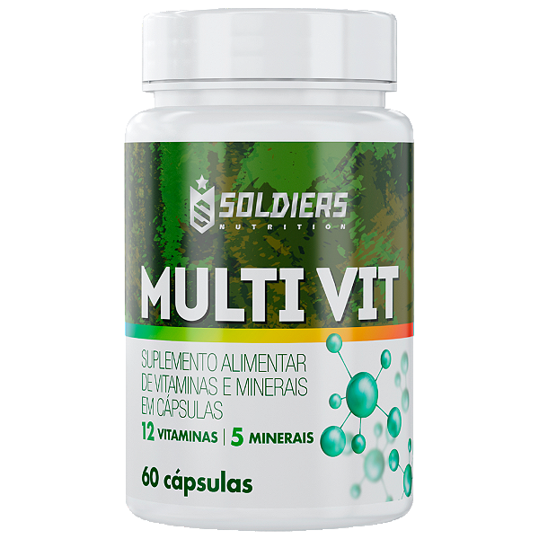 Multivitamínico - 5 Minerais - 12 Vitaminas - Soldiers Nutrition