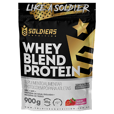 Whey Blend Protein Concentrado e Isolado - 900g - Soldiers Nutrition