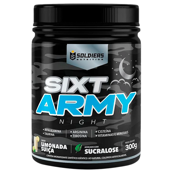 Pré-Treino Sixt Army Night 300g - Soldiers Nutrition