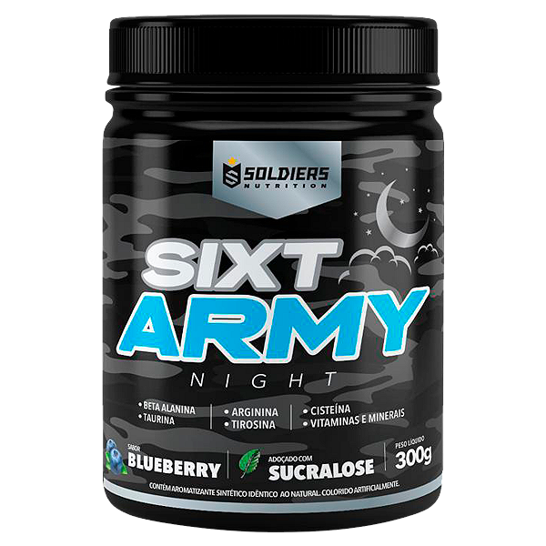 Pré-Treino Sixt Army Night 300g - Soldiers Nutrition
