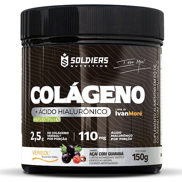 Colágeno e Ácido Hialurônico Linha Ivan Moré - 150g - Soldiers Nutrition