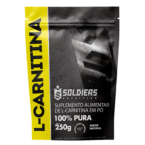 L - Carnitina 250g 100% Puro Importado - Soldiers Nutritions