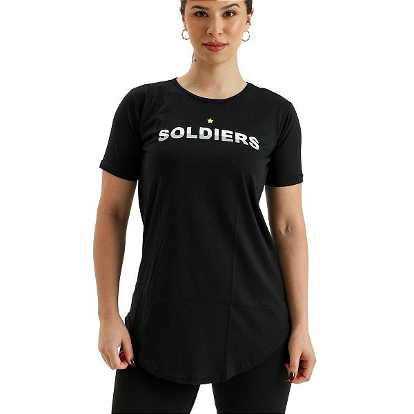 Camiseta Feminina Preta Soldiers - Soldiers Nutrition