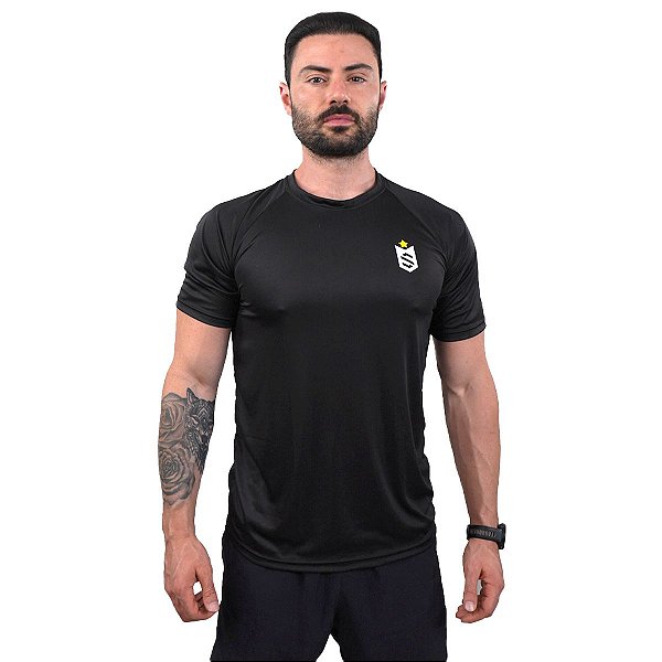 Camiseta Dry Fit Team Soldiers Preta - Soldiers Nutrition