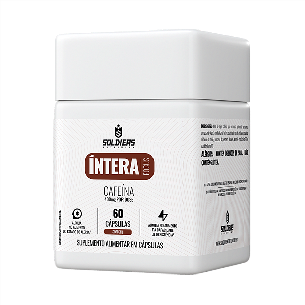 Termogênico Cafeína Íntera Focus Energia e Concentração em Cápsulas - Soldiers Nutrition