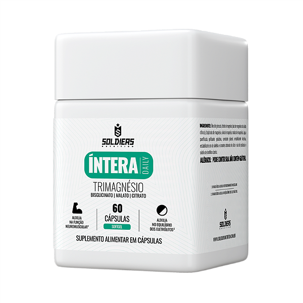 Trimagnésio Íntera Focus Relaxamento Muscular e Sono - Soldiers Nutrition
