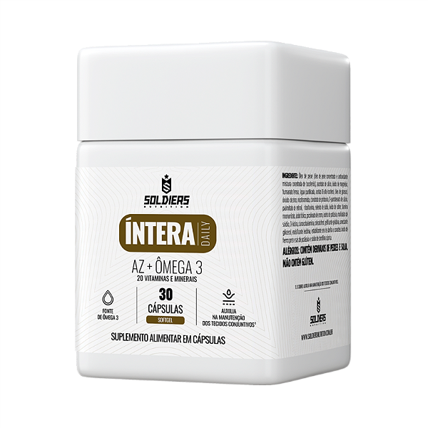 Multivitamínico AZ + Ômega 3 Íntera Daily Soldiers Nutrition