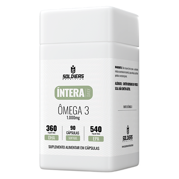 Ômega 3 Íntera Daily Saúde Cardiovascular e Cerebral - Soldiers Nutrition
