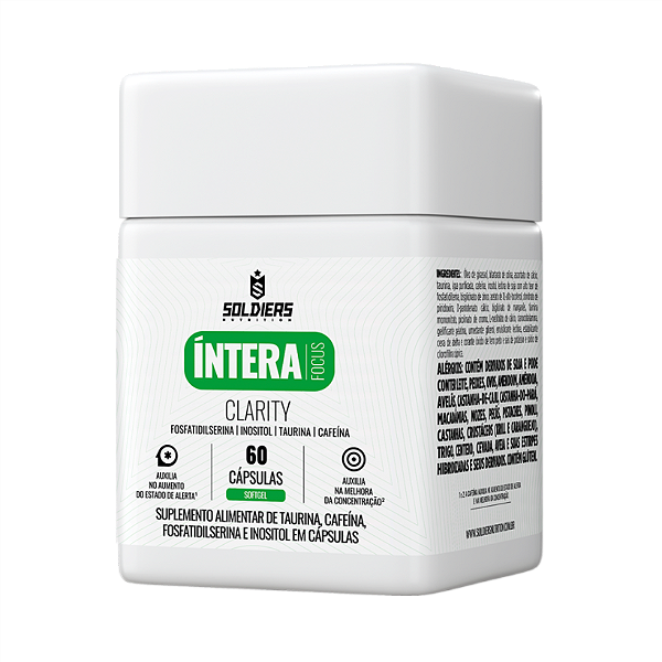 Suplemento Focus Clarity Íntera Foco e Desempenho Cognitivo - Soldiers Nutrition