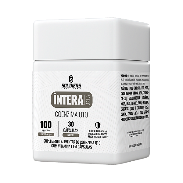 Coenzima Q10 Íntera Daily Antioxidante e Saúde Celular - Soldiers Nutrition