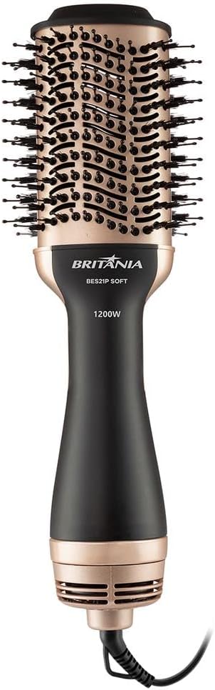 Escova Secadora Britânia BES21P SOFT Preta 1200W - 220V (Reembalado)