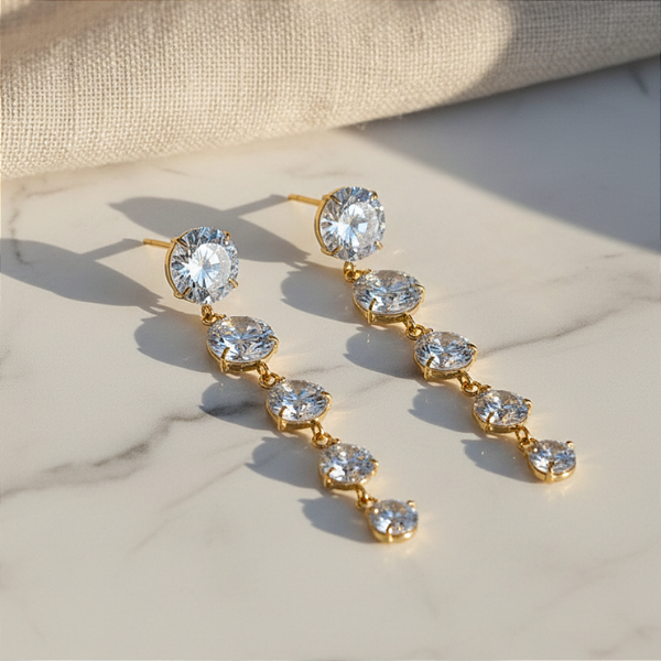 Brinco Ouro 18k Degradê Orbes