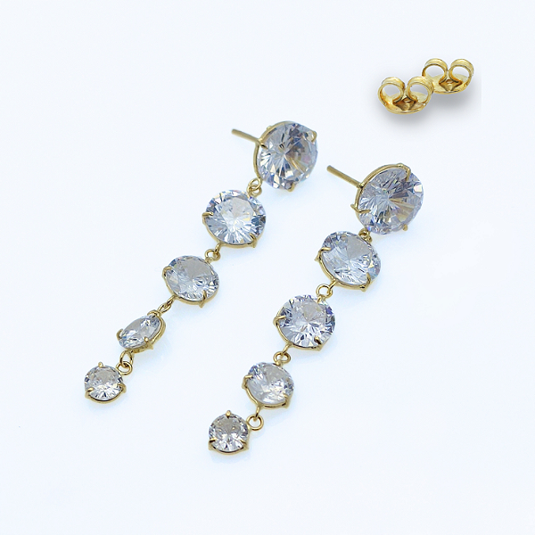 Brinco Ouro 18k Degradê Orbes