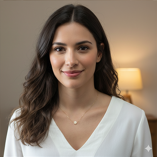 Colar Ouro 18k Rosa Madrepérola na Corrente Veneziana