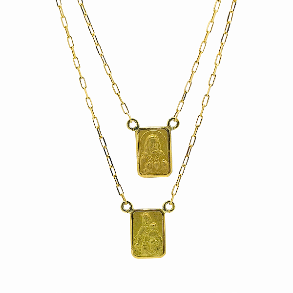 Escapulário Ouro Amarelo 18k
