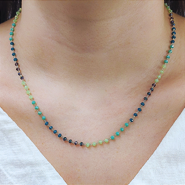 Colar Prata Brilho Lunar