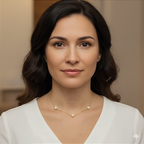 Colar Ouro 18k Trindade Pérolas Naturais