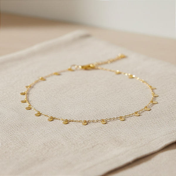 Colar Medalhas Circulares em Ouro 18k