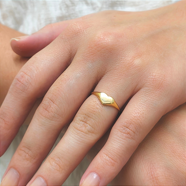 Anel Cute Love em Ouro 18k