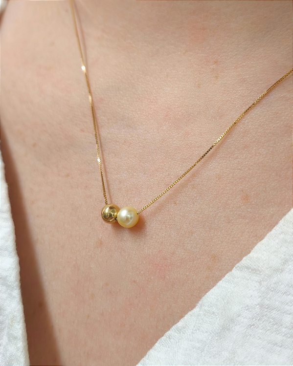 Colar Solunare Ouro 18k