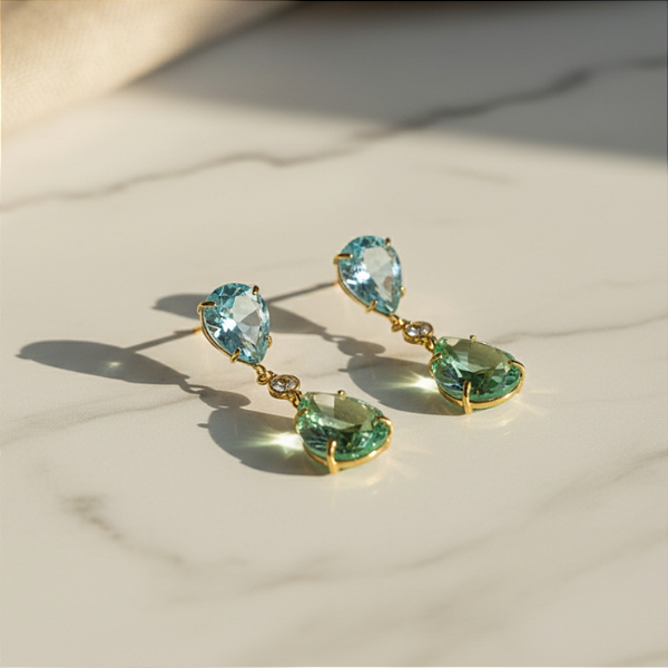 Brinco Due Gocce em Ouro 18k