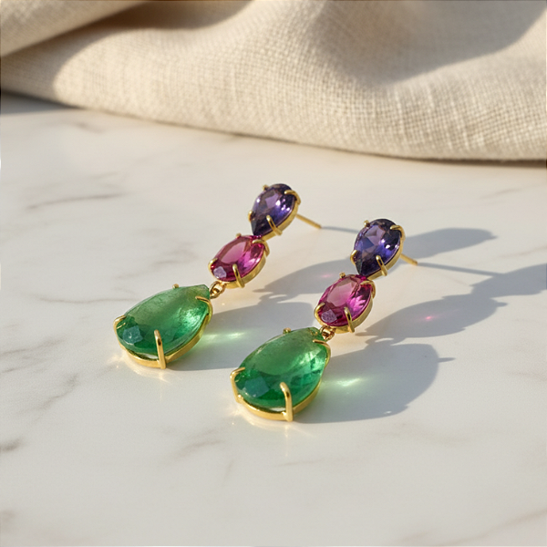 Brinco Urban Glow em Ouro 18k