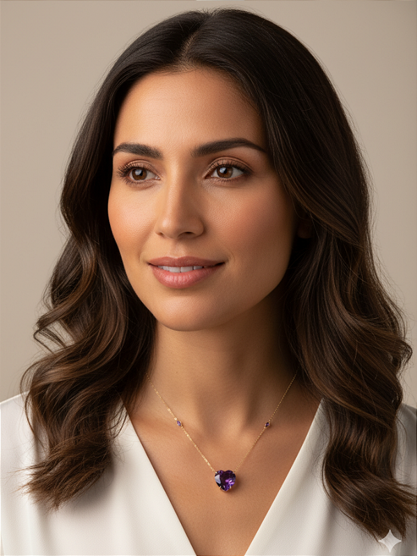 Escapulário Coração Infinito em Ouro 18k