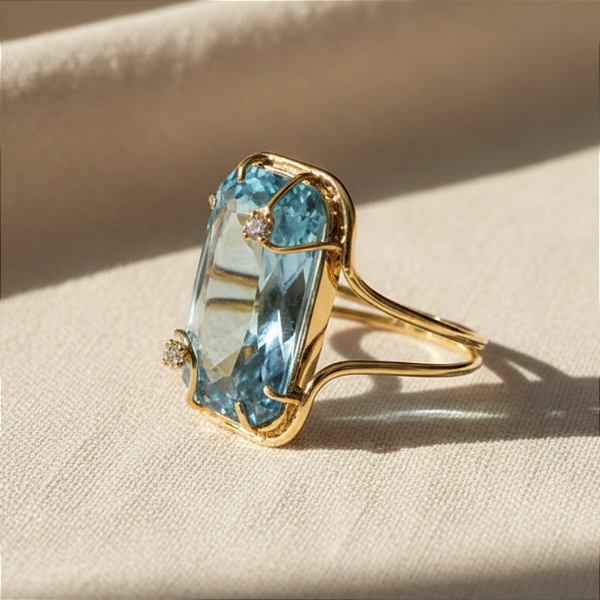 Anel Oceânide em Ouro 18k