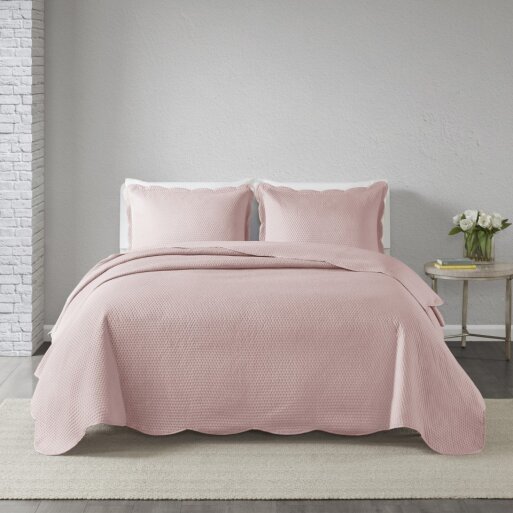 Cobre leito Milão rosa