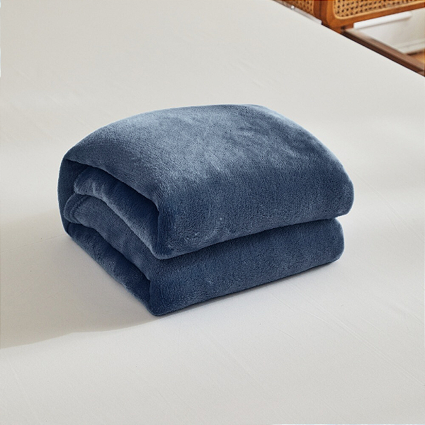 Manta Cobertor Casal Microfibra Fleece Toque Macio 180x200 Cm - Preto