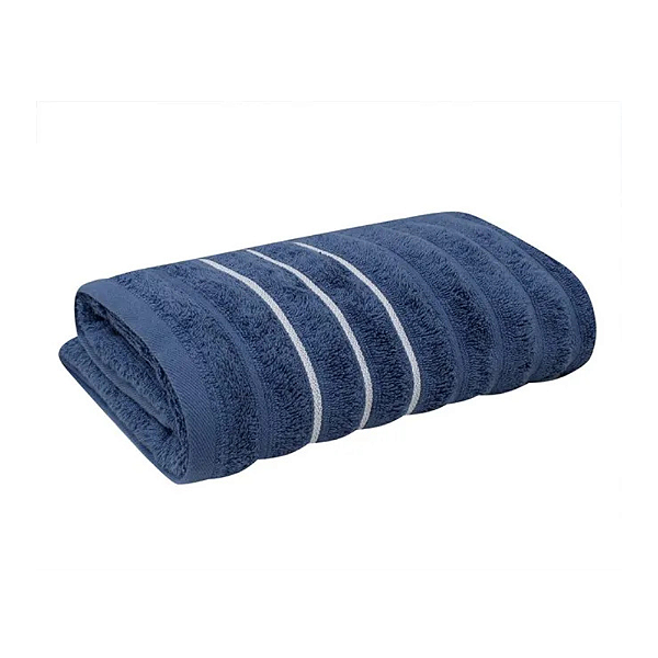 Toalha de Banho 100% Algodão 450 Gramatura Dimensão 70X140 Modelo Wave - Azul