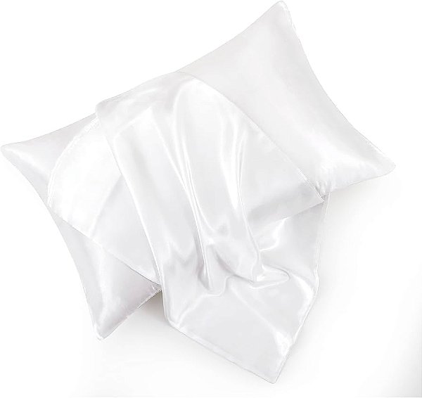 Fronha de Cetim Anti Frizz Casa Dona Ultramacio Cor Branco 70x50