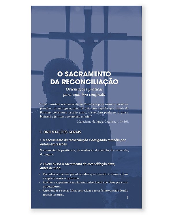 Livro O Sacramento Da Reconciliação: Orientações Práticas Para ...