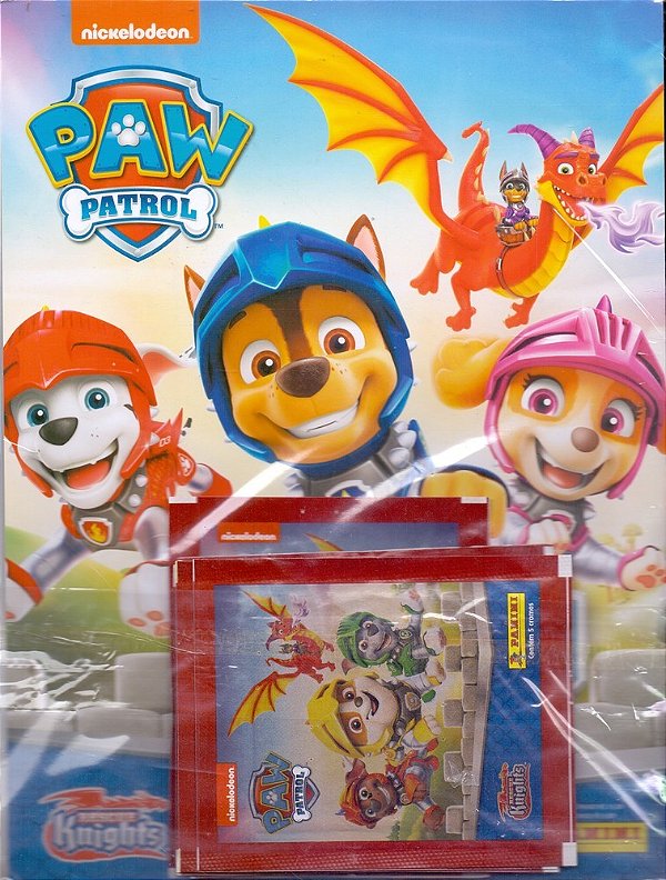 Livro Paw Patrol - Cartela + 5 Envelopes