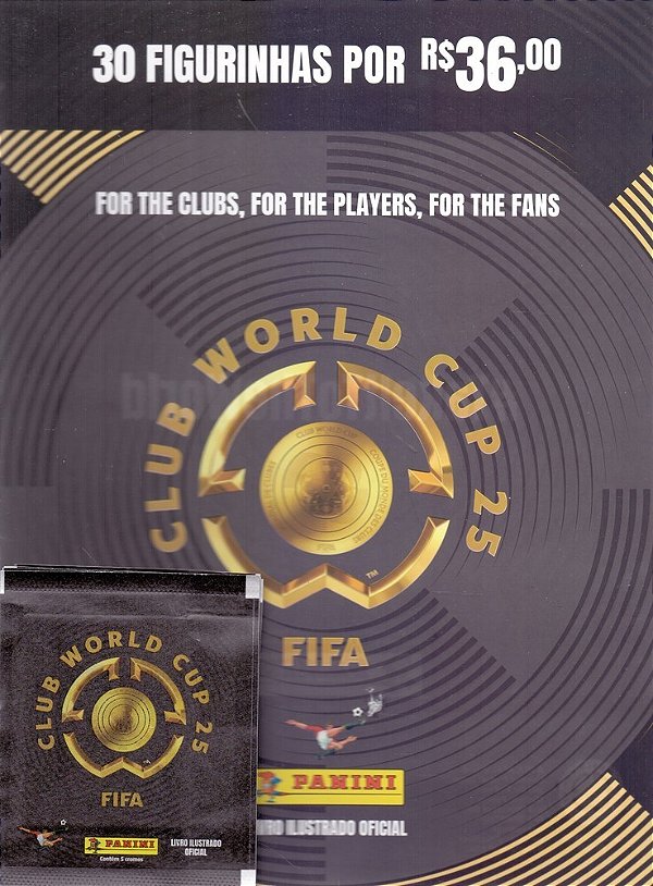 Livro Fifa Club World Cup 2025 - Cartela + 6 Envelopes