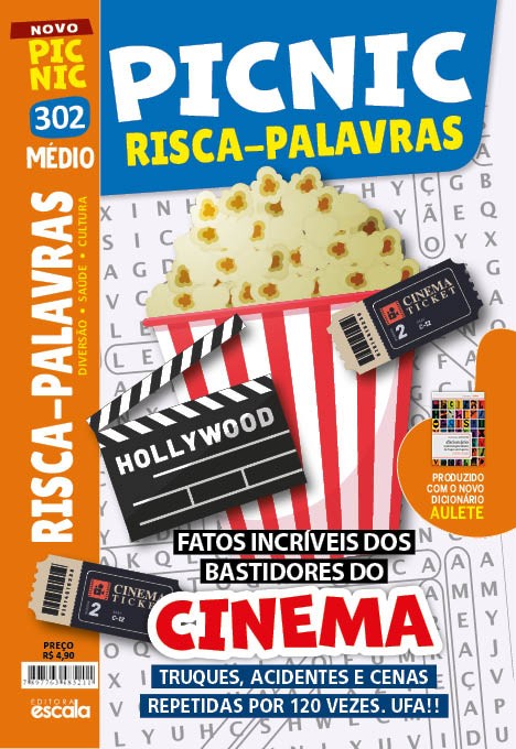 Livro Picnic Risca-Palavras - Médio: 302 - cinema