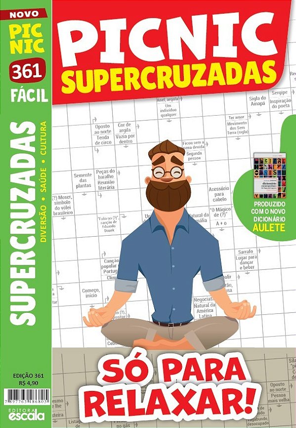 Livro Picnic Supercruzadas - Fácil: 361 - só para relaxar !