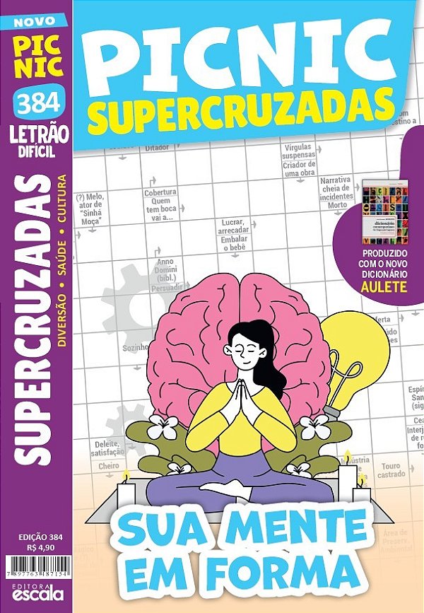 Livro Picnic Supercruzadas - Letrão - Fácil: 384 - sua mente em...