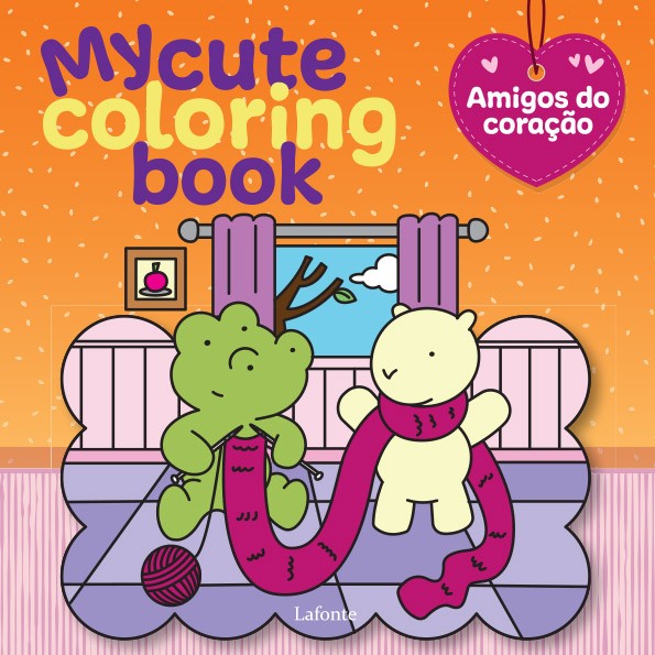 Livro My Cute Coloring Book - Amigos Do Coração