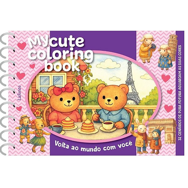 Livro Volta ao mundo com você - Capa dura espiral: My cute colo...