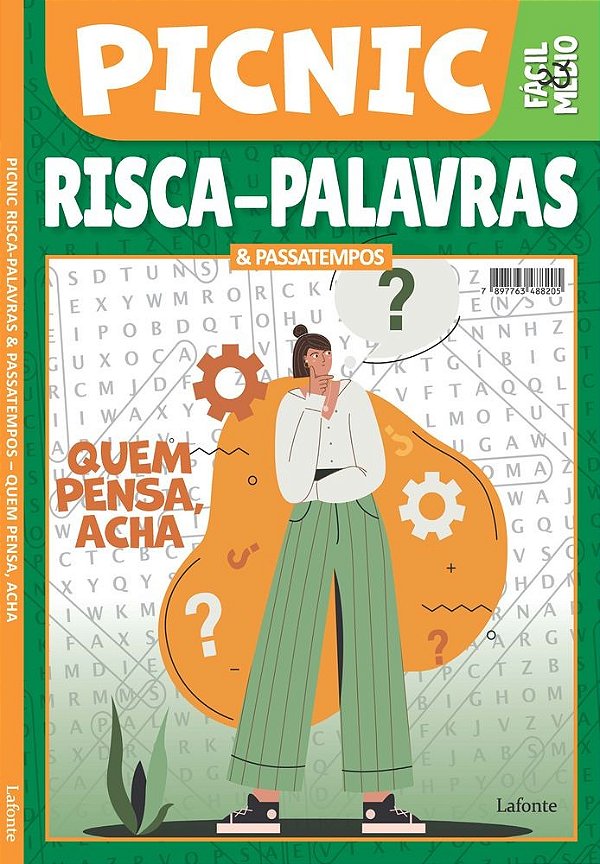 Livro Picnic - Risca - Palavras - Quem Pensa Acha: & passatempo...