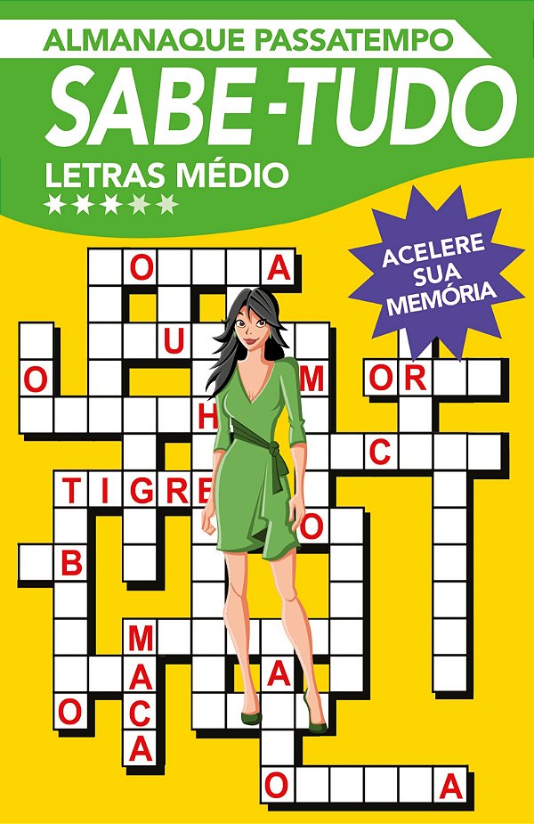 Livro Almanaque passatempo sabe-tudo - Letras médio