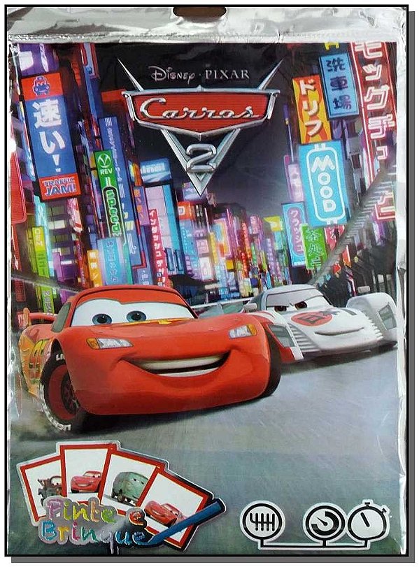 Livro Disney - Pinte E Brinque - Carros 2