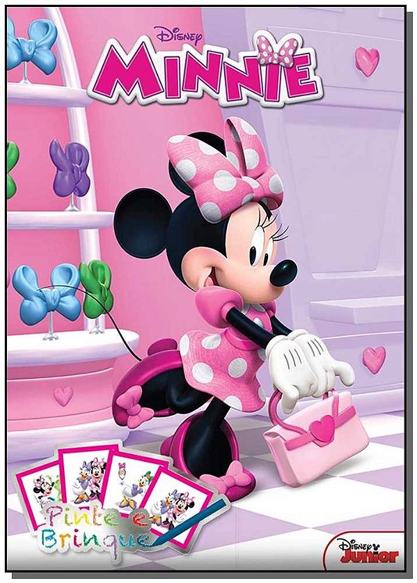 Livro Disney - Pinte E Brinque - Minnie